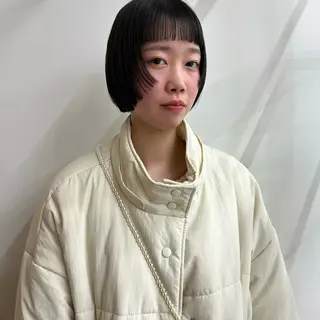 ミディアム 舟橋耀/ブリーチカラ ー/レイヤーカットのヘアスタイル