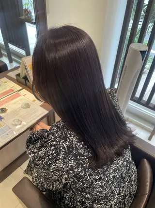 ロング hair＋make CLEAR 本店所属・艶カラー🫧艶肌✨ フクモト‎🤍のヘアスタイル