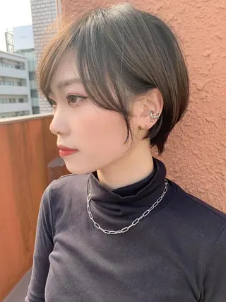 ショート 縮毛矯正/ショート/ レイヤー/畑中正敏のヘアスタイル