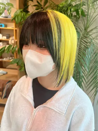 ミディアム カラー Ripps長居所属・メテオ ／ヘアカラー 西川菜実のヘアスタイル