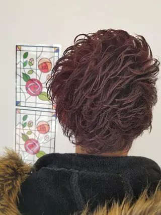 ショート メンズ 髪質改善/ハイライト 小林秀樹のヘアスタイル