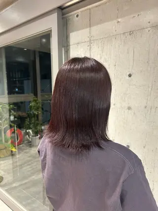 ミディアム カラー モテ艶カラー/ KaRin👼🏻のヘアスタイル