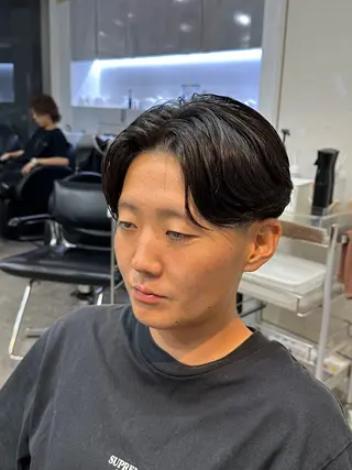 パーマ メンズ fifth men's原宿所属・fifth/原宿/ シャドウパーマ/カズのヘアスタイル