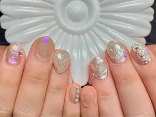 ショート カラー ネイル ネイルサロン　リリーブランシュ所属・森 瑞紀のネイルデザイン