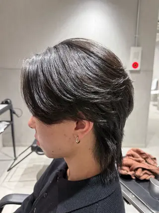 メンズ 毛流れパーマ/曲がる 縮毛矯正/原田海朱のヘアスタイル