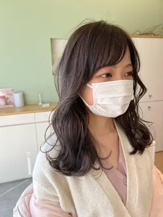 セミロング カラー 武田 久司のヘアスタイル