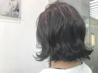 ミディアム カラー ヘアアレンジ 福島成美/髪質改善 縮毛矯正/カラーのヘアスタイル