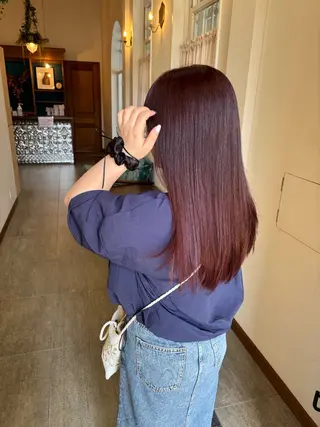 ロング カラー Cocolo hair MADO所属・兼子 莉彩のヘアスタイル