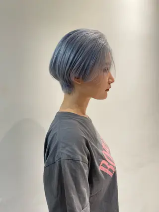 ショート カラー 💜ハイトーン💛 マジカルかいちゃんのヘアスタイル