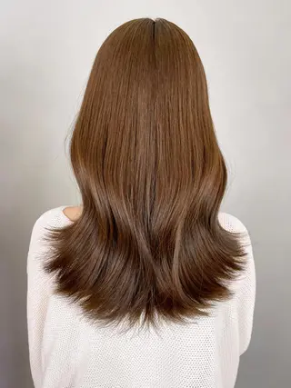 セミロング ヘアアレンジ パーマ カラー ITbyALBUM 下北沢店のヘアスタイル