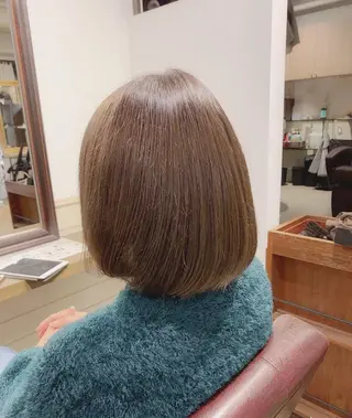 ミディアム カラー ✨️美髪矯正×似合わ せ艶カラー✨藤田透のヘアスタイル