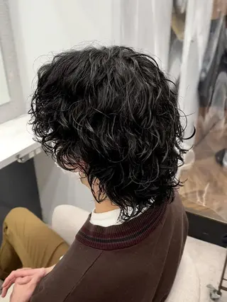 メンズ 🍐シャドウパーマ メンズ特化/守岡🍐のヘアスタイル