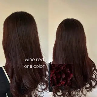 ロング カラー 松井 詩織のヘアスタイル