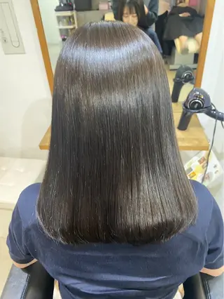 ミディアム 🦋‪酸性ストレート 艶髪 RISA🦋‪のヘアスタイル