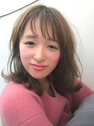 ショート ミディアム セミロング ロング カラー FOLK所属・白髪ぼかしハイライト バレイヤージュヤマトのヘアスタイル