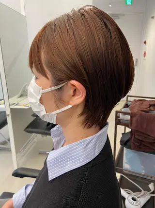 ショート 髪質改善カラー✨質感 ショート✨石山航のヘアスタイル