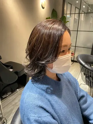 ミディアム F.所属・miku 🍑髪質改善サロンのヘアスタイル