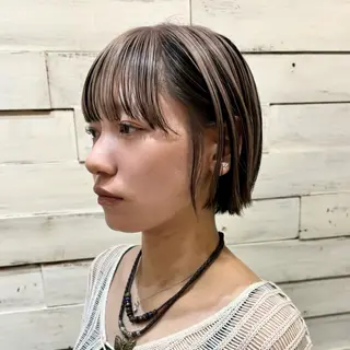 ショート カラー 🍒ばばみさき/ マンツーマン施術🍒のヘアスタイル