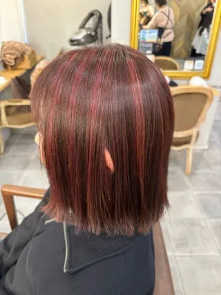 ミディアム カラー ❄️中野侑香❄️ ハイライト/ブリーチのヘアスタイル