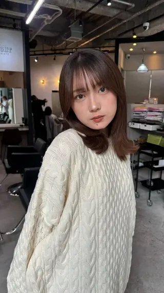 ミディアム 韓国ヘア🇰🇷 YUKINAのヘアスタイル