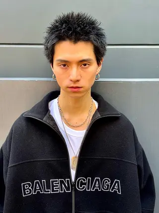 ショート メンズ 【店長】メンズ職人 短髪　ハイトーン🔥のヘアスタイル