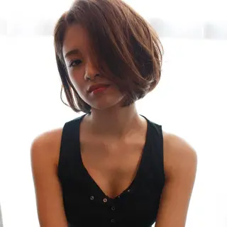 ショート カラー パーマ 美容室tuuli 大名店所属・tuuli トゥーリのヘアスタイル