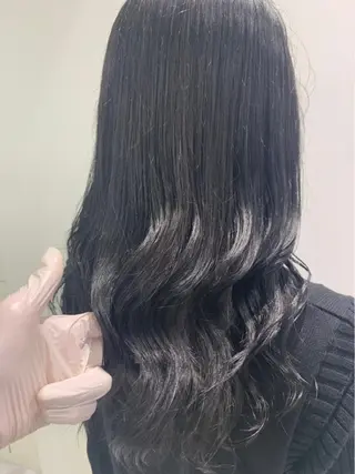 セミロング カラー パーマ ヘアアレンジ ネイル マツエク・マツパ 韓国風ベージュ🤎 赤みなし🌿横浜🤎のヘアスタイル