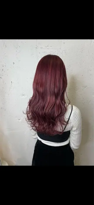 ロング 🌷韓国顔周りカット ×艶カラーaki🌷のヘアスタイル