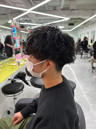 ショート カラー パーマ メンズ 【メンズサロン】 BLUCK 横浜のヘアスタイル
