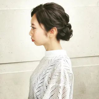 ヘアアレンジ 資生堂サロン&スパ大阪所属・黒田恵里香ショート カットモデル募集中のヘアスタイル