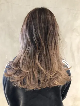 ロング カラー パーマ ヘアアレンジ ITbyALBUM 中野店のヘアスタイル