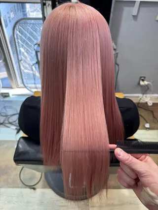 ミディアム カラー dao/ミルクティー /ブラウン/ブロンドのヘアスタイル