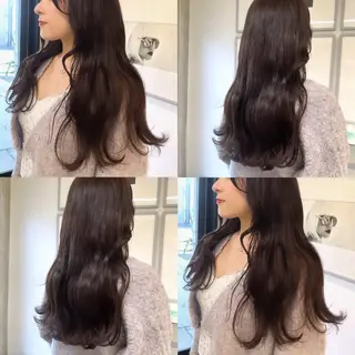 セミロング カラー カジュアルを女っぽく 𝗮𝘆𝗮𝗰𝗼のヘアスタイル