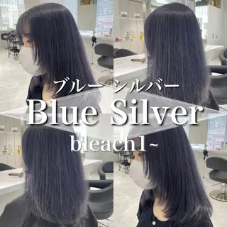 セミロング カラー ［銀座］淡色 ラベンダー🫧大村のヘアスタイル