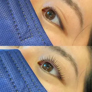 マツエク・マツパ ブリーチなしカラー ダブルカラーエクステのヘアスタイル