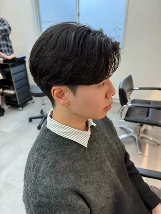 メンズ 美しいシルエットに◎ 韓国ヘア特化/下田のヘアスタイル