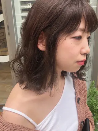 ミディアム カラー 赤み消し/透明感 🪽◝✩ 武者春花のヘアスタイル