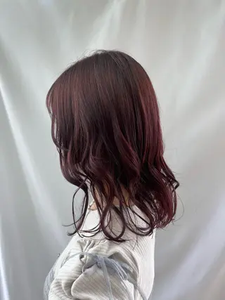 ミディアム 富永 美玖のヘアスタイル