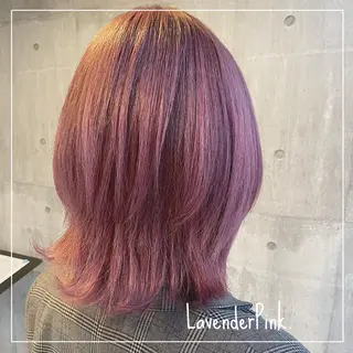 ミディアム カラー ヘアアレンジ 💕ブリーチ/ヘアメ 🎀YUUKAのヘアスタイル