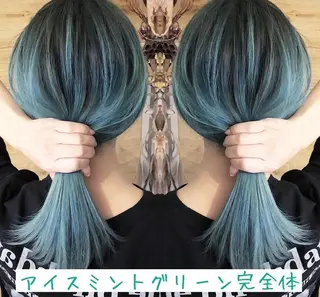 ミディアム カラー テトネ タカシのヘアスタイル