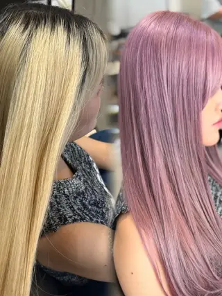 ロング カラー 🌿earth亀有店 【緑髪のノブ】🌿のヘアスタイル