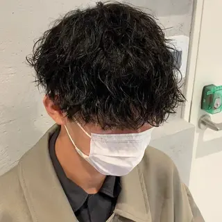 ショート パーマ メンズ fifth  SAKAE所属・SENTA✨メンズ パーマ✨fifth栄のヘアスタイル