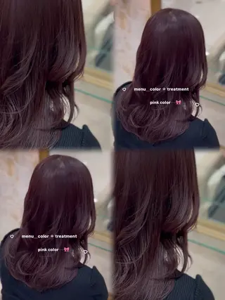 ミディアム 🎀さ こﾁ🎀のヘアスタイル