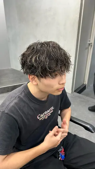 カラー メンズ 藤平海音/fifth PARKのヘアスタイル