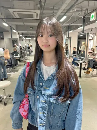 ロング 艶髪カラー/レイヤ ー支持No.1renのヘアスタイル