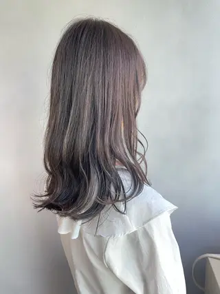 セミロング 🪐SOURCE 塚口　シマブクロ🪐のヘアスタイル