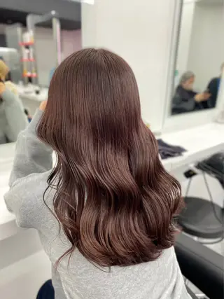 セミロング カラー ヘアアレンジ ダブルカラー特化💖 韓国ヘア💖りくのヘアスタイル