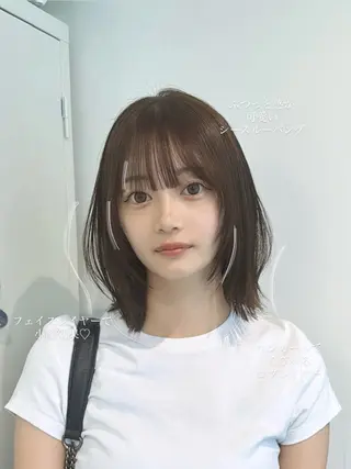 ミディアム カラー Miku❇️ フェイスレイヤーのヘアスタイル