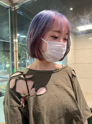 ショート カラー ユウ✩.*˚/メンズ 特化/シャドウパーマのヘアスタイル