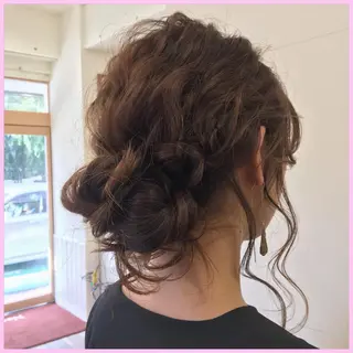 ミディアム ヘアアレンジ 代表🎀 ふわモテ愛 され髪🩷yumiのヘアスタイル